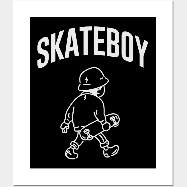 SKATEBOY Wall Art by Vixie Hattori